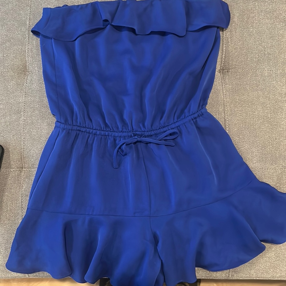 Strapless Blue Romper Size Medium